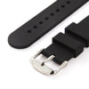 Archer Watch Straps - Silicone Quick Release Soft Rubber Replacement Watch Bands (Black, 20mm)