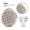 BAIMEI Bath Sponge, Sponge Loofah Body Scrubber, Shower Pouf Cleaning Loofahs Sponge, Shower Use Sponge (Pink Grey)