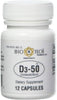 Bio-Tech Pharmacal Vitamin D3 (D3-50 50k IU, 12 Count)