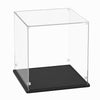 Clear Acrylic Display Case for Basketball, 3mm Thick Inner 11 x 11 x 12 Inches, Solid Wooden Base, Assemble Dustproof Showcase for Basketball Lego Collectibles Action Figures Toys Memorabilia Display