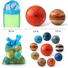 Solar System Planets Stress Balls Toys for Kids, Adult, Space Astronauts Toy, Water Beads Sensory Bin Filler Toys for Autistic Children Non-Toxic, with 16 Spaceballs, 2 Astronauts, 1 Mesh Storing Bag