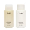 OUAI Medium Shampoo + Conditioner Set - Nourishes with Babassu and Coconut Oils, Strengthens with Keratin & Adds Shine with Kumquat Extract - Free of Parabens, Sulfates & Phthalates - 10 fl oz Each