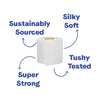 Repurpose 100% Bamboo Toilet Paper 3 Ply, Tree Free, Plastic Free Packaging, 12 Rolls, 300 Sheets per Roll, FSC Certified