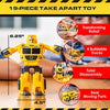 USA Toyz Truck Bots Construction Truck Robots for Kids - 4-in-1 STEM Robot Toy Truck Take Apart Toys for Boys and Girls, 19pc Robot Construction Vehicles Truck Building Toys Kit with Toy Screwdriver