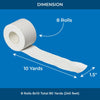 Athletic Tape - 8 Adhesive Rolls-1.5