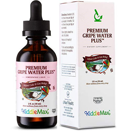 Homeopathic Gripe Water for Infants - Newborn Baby Gas Relief - Daytime / Nighttime Colic Relief for Newborns - Digestion Support & Constipation Ease Anti Gas Drops for Babies at Bedtime, 2 fl. oz.