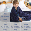 HAOWANER Minky Toddler Weighted Blanket 3lbs, Soft Baby Weighted Blanket for Toddler, Kids Weighted Blanket 3 Pounds, 3lb Weighted Blanket for Toddler, Crib Weighted Baby Blanket for Child, Space