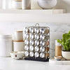 Amazon Basics 20 Jars Spice Organizer Rack, Silver