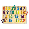 Melissa & Doug Numbers Sound Puzzle - Wooden Puzzle With Sound Effects (21 pcs)