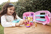 Barbie Club Chelsea Toy Car & Camper Playset, Blonde Chelsea Small Doll, Puppy & 10+ Accessories, Unhitch & Open for Campsite