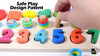 CozyBomb Wooden Number Puzzle Sorting Montessori Toys for 1 Year Old Toddlers - Shape Sorter Counting Game for age 3 4 5 year olds - Preschool Education Math Stacking Block Learning Wood Chunky Jigsaw