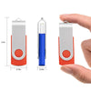 kootion 5 x 16gb usb flash drive 2.0 thumb drive 16 gb memory stick swivel keychain design mixcolor