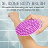 Avilana Silicone Body Scrubber, Gentle exfoliating Body Scrubber That's Easy to Clean, Lathers Well, Long Lasting, and More Hygienic Than Traditional Shower Loofah (STYLE1, Marbled)