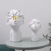 Notakia Home Decor Statues Sculptures Decoration Resin Figure Gift (White 2pcs)