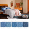 Bedsure Satin Pillowcase Standard Set of 2 - Sky Blue Silky Pillow Cases for Hair and Skin 20x26 Inches, Pillow Covers with Envelope Closure, Similar to Silk Pillow Cases, Gifts for Women Men