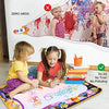 Water Doodle Mat - Kids Painting Writing Doodle Board Toy - Color Doodle Drawing Mat Bring Magic Pens Educational Toys for Age 2 3 4 5 6 7 8 Year Old Girls Boys Toddler Gift