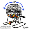 Regal Bingo - Deluxe Bingo Set - Includes 6 Inch Bingo Cage, Master Board, 18 Mixed Cards, 75 Calling Balls, Colorful Chips - Ideal for Large Groups, Parties