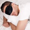 Comfort Sleep Mask, Deep Rest Light Blocking Eye Mask for Side Sleepers, Travel, Yoga, Lightweight, Soft and Contoured for Ultimate Rest (Black)