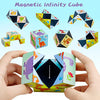 3D Magic Cube Set, Star Cube Magnet Fidget Toy Transforms Puzzle Cubes for Kids and Adults (3 Packs)