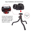 Camera Tripod, Famall Flexible Tripod Stand for Phone with Cold Shoe Phone Mount for iPhone Canon Nikon Sony Cameras