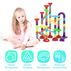 AN JING ZHI Marble Run Set for Kids - 93pcs Marble Maze Track Race Game Construction Buliding Blocks Toys, STEM Educational Toys Gift for Boys Girls Age 3 to 12