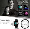 Fitness Tracker, Smart Watch for Android Phones iPhone Compatible Step Tracker Heart Rate Monitor, IP68 Waterproof Fitness Watch Sleep Monitor, Calorie Counter, Pedometer for Men Women