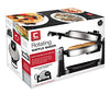 Chefman Rotating Belgian Waffle Maker, 180° Flip Iron w/ Non-Stick Plates, Adjustable Timer, Locking Lid, & Drip Plate, Space Saving Storage, Mess-Free Breakfast, Stainless Steel/Black