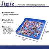 Jigitz Jigsaw Puzzle Sorter Trays in Blue - 6 Pack Plastic Puzzle Organizer Puzzle Stacking Trays for Large Puzzles