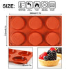 3 Pcs Silicone Muffin Top Pans for Baking, 6-Cavity Non-Stick 3
