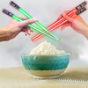 Lightsaber Chopsticks Star Wars Light Up - LED Glowing Light Saber Chop Sticks - Reusable Sushi Lightup Sabers Chopstick Set Of 4 Pairs - Blue & Red & Green & Purple