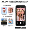 KODAK Mini 3 Retro 4PASS Portable Photo Printer (3x3 inches) + 8 Sheets, Black