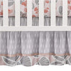 Lambs & Ivy Calypso 4-Piece Crib Bedding Set - Pink, Gray, Gold, Animals, Jungle