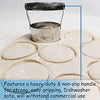 HULISEN 3 inch Biscuit Cutter, Stainless Steel Round Cookies Cutter with Soft Grip Handle, Gift Package