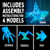 Thames & Kosmos Creatto: Shimmer Shark & Ocean Pals Light-Up Craft Puzzle from