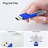 KOOTION 5 X 16GB USB Flash Drive 2.0 Thumb Drive 16 gb Memory Stick Swivel Keychain Design Mixcolor
