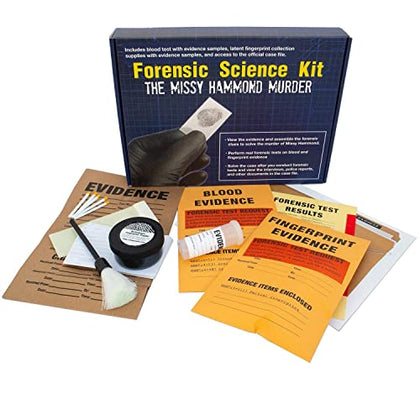 Crime Scene Forensic Science Kit: Solve The Missy Hammond Murder