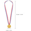 100 Packs Children's Gold Plastic Winner Medals Kids Golden Winner Awards Medals