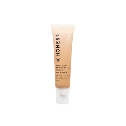 Honest Beauty Honestly Bright Eyes Tinted Eye Cream | Brightens + Diffuses Dark Circles | Hyaluronic Acid + Squalane | EWG Verified, Vegan + Cruelty Free | Sandstone, 0.5 fl oz