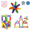 Bmag 46 PCS Magnetic Balls and Rods Set, Magnet Building Sticks Set, Building Blocks Tiles, STEM Stacking Toys for Kids,Juniors,Toddlers