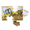 Melissa & Doug Construction Vehicles 4-in-1 Wooden Jigsaw Puzzles in a Box (48 pcs) - FSC-Certified Materials