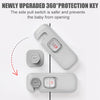 5 Pack Child Proof Refrigerator Lock, Fridge, Cabinets, Freezer Door Lock Apply to Max 1