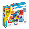 Quercetti Kaleido Gears - 55 Piece Building Set with 3 Different Sized Gears