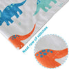 HOMRITAR Baby Blanket for Kids Super Soft Minky Blanket with Dotted Backing, Toddler Blanket with Dinosaurs Multicolor Printed 30 x 40 inch(75x100cm)