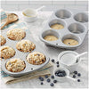 Wilton Recipe Right Non-Stick 6 Cup Jumbo Muffin Pan, 2 count (Pack of 1)