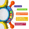 Drum Set for Kids with 2 Drum Sticks and Microphone, Musical Toys Gift for Toddlers