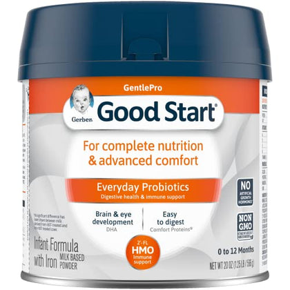 Gerber Good Start Baby Formula Powder, GentlePro Probiotics, Stage 1, 20 Ounce