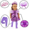 Ebuddy 18 Inch Doll Clothes Doll Accessories 10 Sets Fashion Doll Clothes and Accessories Fit for 18 inch Girl Doll,Most 18 Inch Dolls(No Doll)