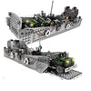 General Jim's Military Brick Building Set - WW2 Landing Craft Building Blocks Model Set Comes with Jeep for Military Enthusiast, Teens and Adults