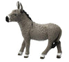 Schleich Farm World Realistic Donkey Animal Figurine - Highly Detailed and Durable Farm Animal Toy, Fun and Educational Play for Boys and Girls, Gift for Kids Ages 3+