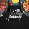 Miracu Funny Apron for Men, Cooking Aprons for Women - Thanksgiving, Christmas, Birthday Chef Gifts for Men Dad Boyfriend Mom Baker - BBQ Baking Grilling Apron, Mens Kitchen Apron, Chef Grill Apron